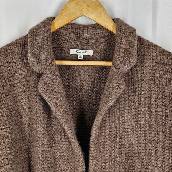 MADEWELL WOMEN'S MERINO WOOL BLEND CARDIGAN SWEATER – SIZE SMALL – OVERSIZED FIT - Picture 10 of 11